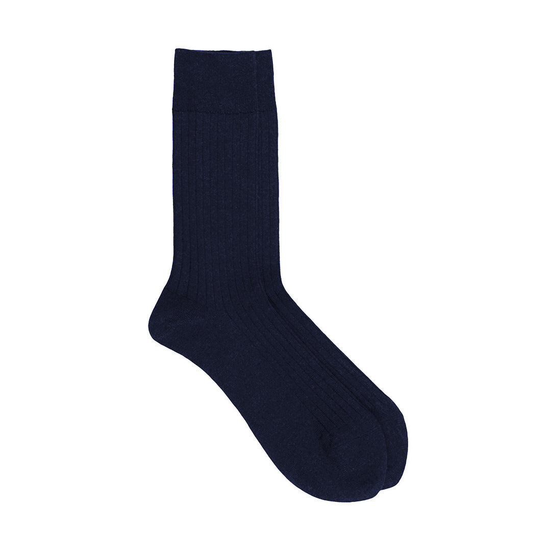 Chaussettes Marcel - Laine mérinos (Bleu)