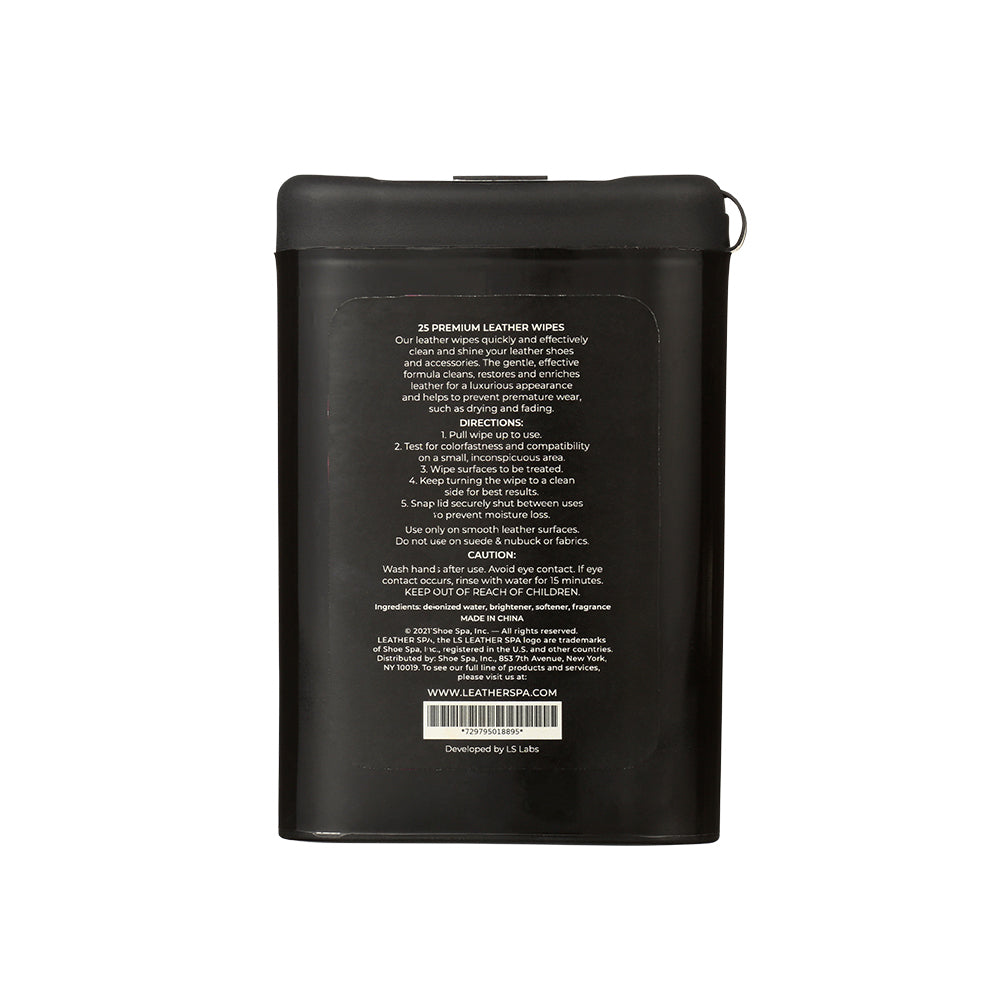 Lingettes nettoyantes pour cuir